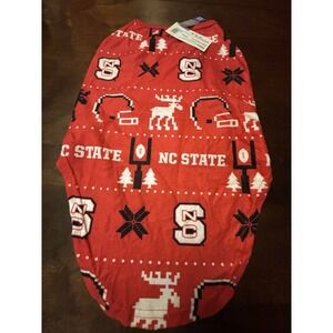 Foco NC State Wolfpack‎ Christmas Dog Sweater Outfit Size Large NEW
